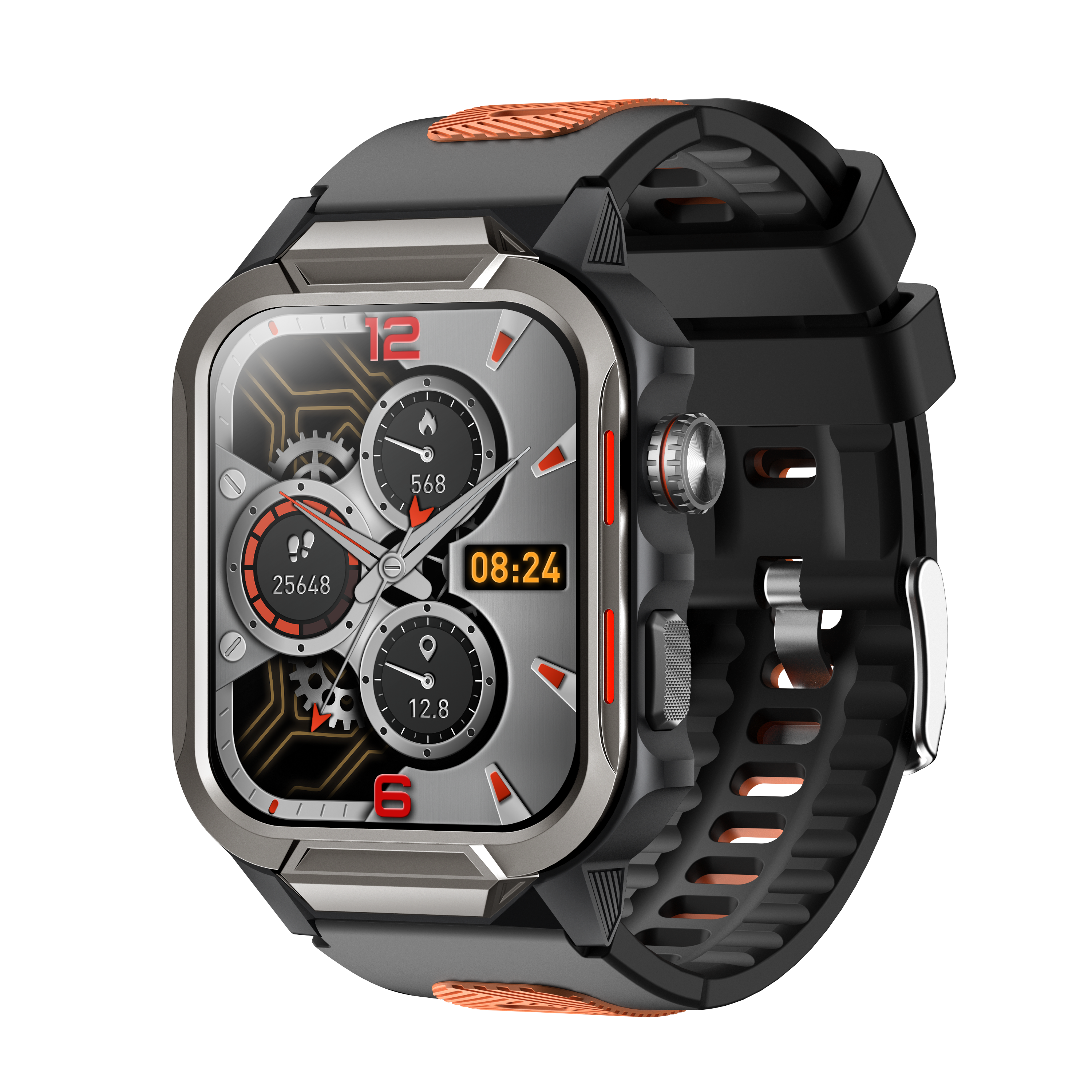 Smart Watch for Men 3ATM Waterproof Smartwatch 1.96 inch screen for Android and iOS Phones Fitness Tracker Watch with 100+ Sports Modes