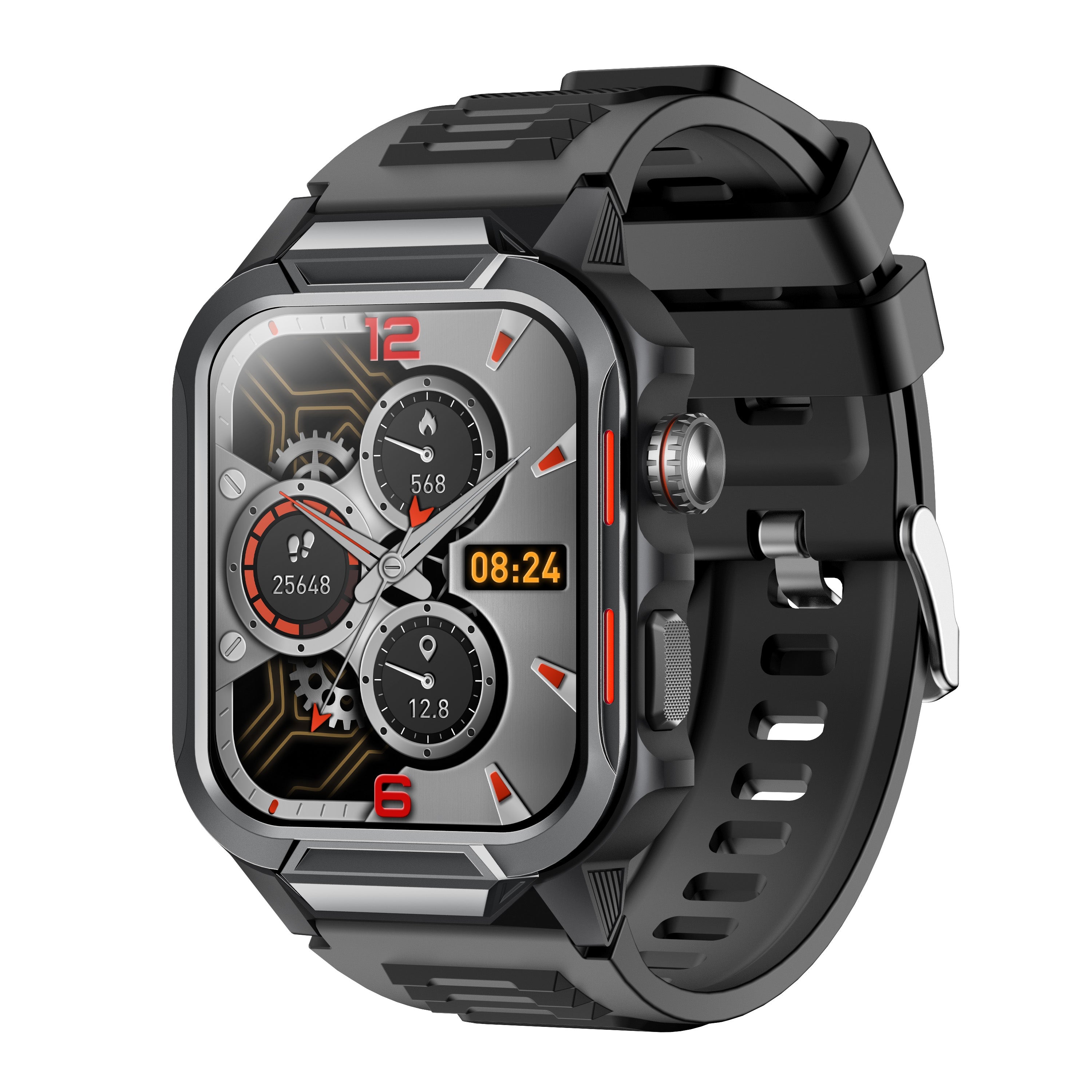 Smart Watch for Men 3ATM Waterproof Smartwatch 1.96 inch screen for Android and iOS Phones Fitness Tracker Watch with 100+ Sports Modes