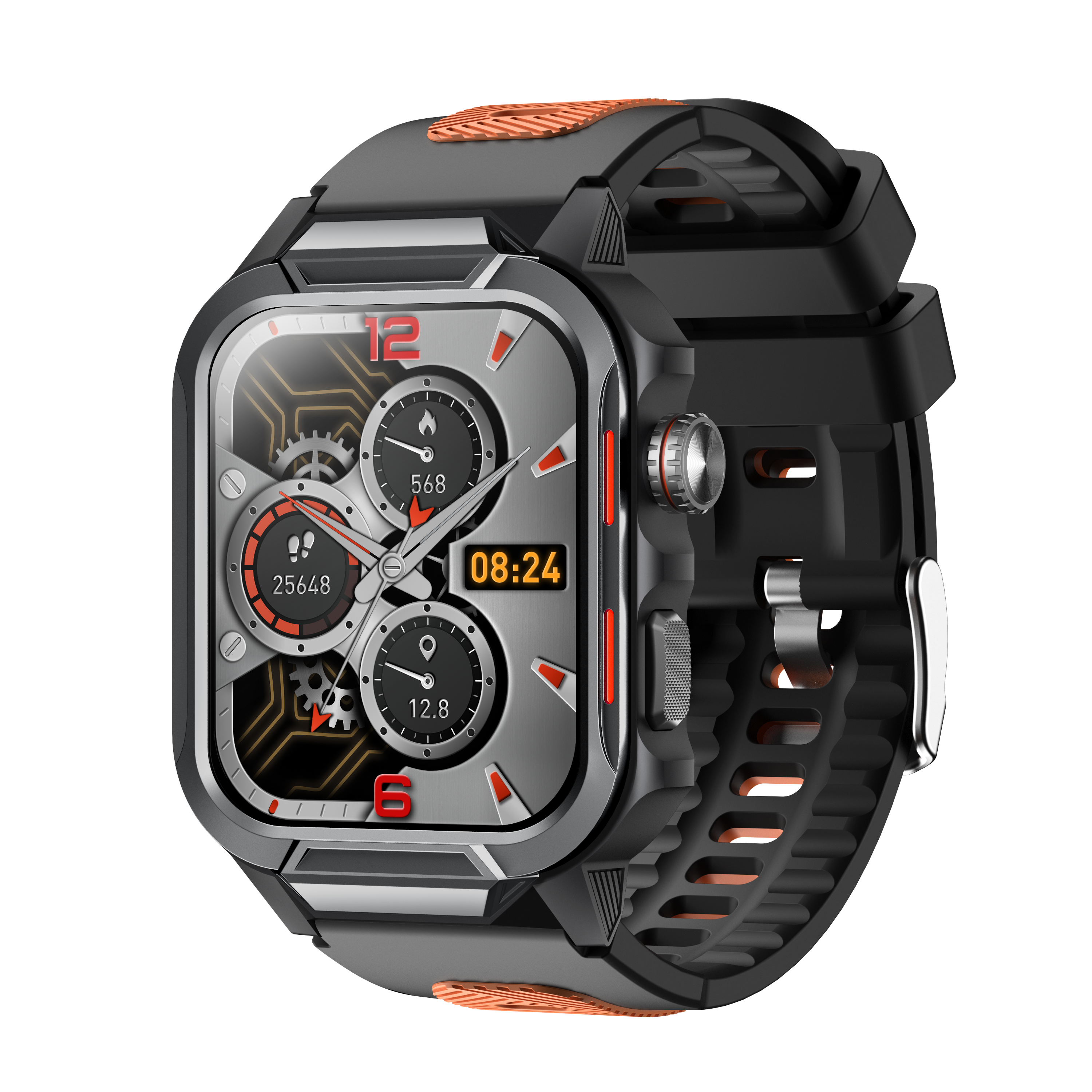 Smart Watch for Men 3ATM Waterproof Smartwatch 1.96 inch screen for Android and iOS Phones Fitness Tracker Watch with 100+ Sports Modes