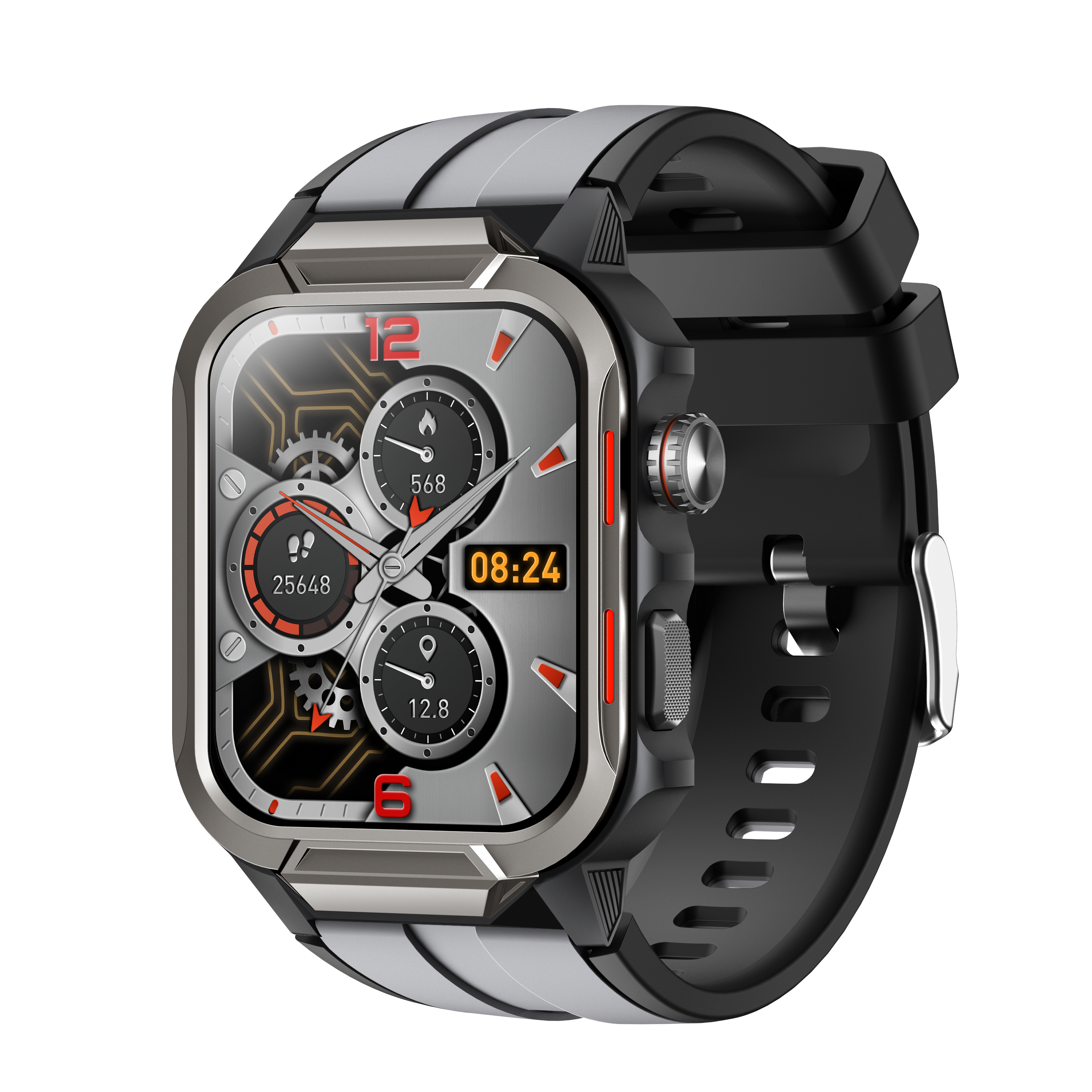 Smart Watch for Men 3ATM Waterproof Smartwatch 1.96 inch screen for Android and iOS Phones Fitness Tracker Watch with 100+ Sports Modes