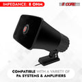 5 Core PA Speaker 5 x 8" 65W Bull Horn Loud Audio Outdoor Speakers System 8Ohm Reflex Megaphone